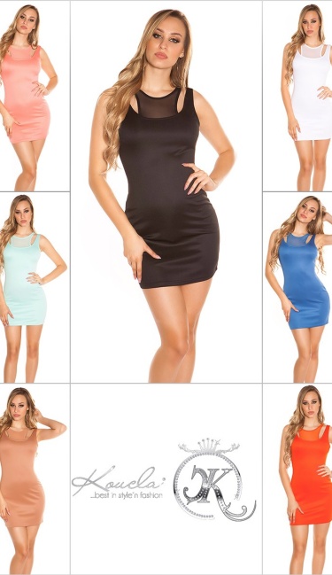 minidress 2in1-look Coral